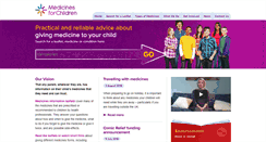 Desktop Screenshot of medicinesforchildren.org.uk