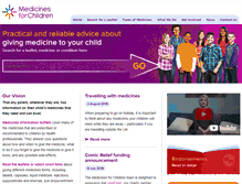 Tablet Screenshot of medicinesforchildren.org.uk